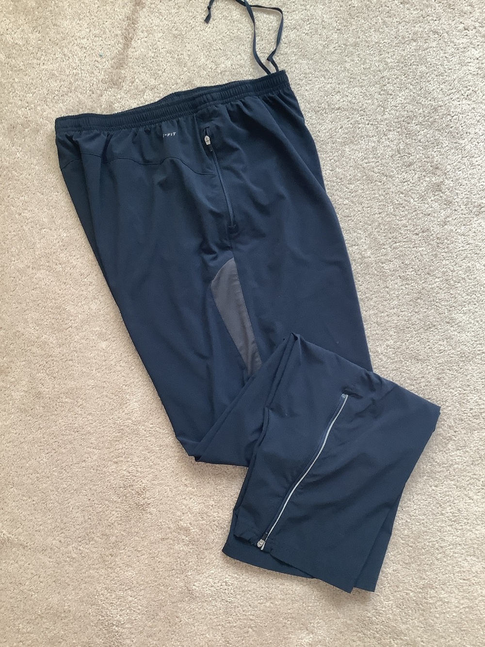 Nike Dark Navy Dri-FIT Training Pants, Women’s Large